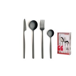 50% COFFRET 24 PIECES ATLANTIS SATIN BLACK