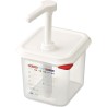 SET DE 2 DISTRIBUTEURS SAUCES GN1/6 TRANSPARENT
