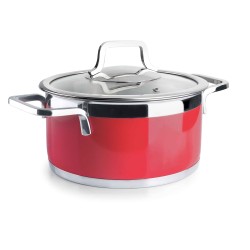 FAITOUT A COUVERCLE BUFFET RED 24CM