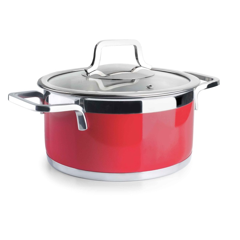 FAITOUT A COUVERCLE BUFFET RED 24CM