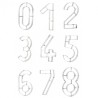 DECOUPOIR  CHIFFRE INOX N°6 ET N°9