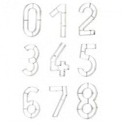 DECOUPOIR CHIFFRE INOX N°4 NUMBER CAKE