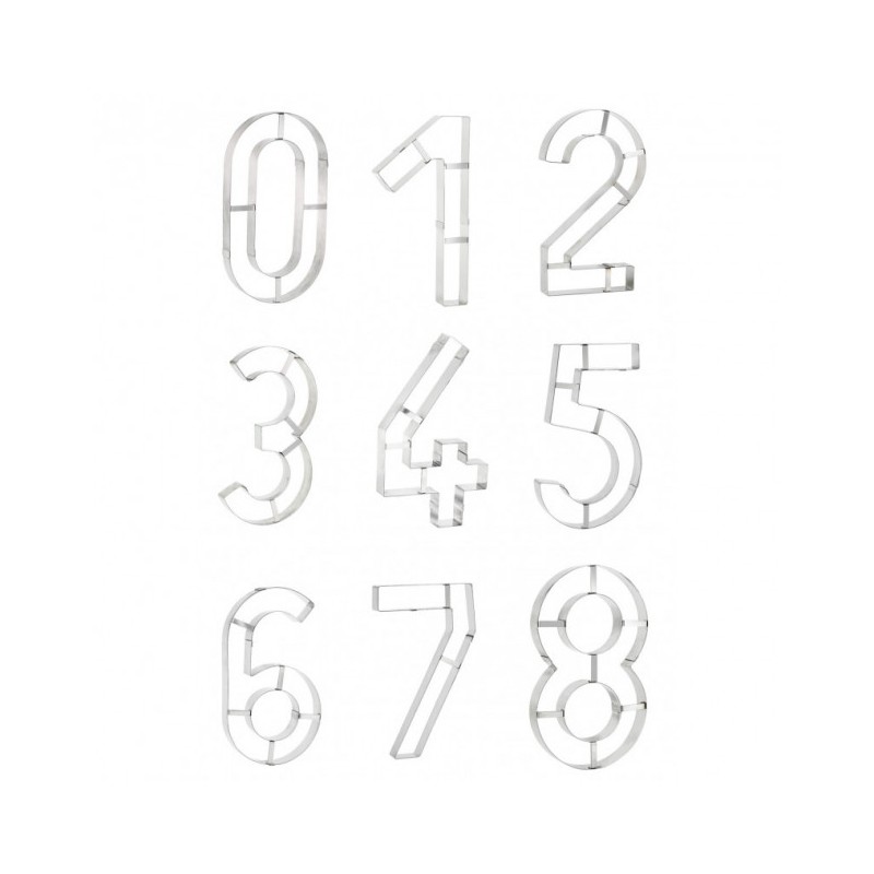 DECOUPOIR CHIFFRE INOX N°4 NUMBER CAKE