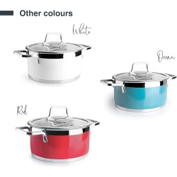 FAITOUT AVEC COUVERCLE BUFFET BLANC 24CM