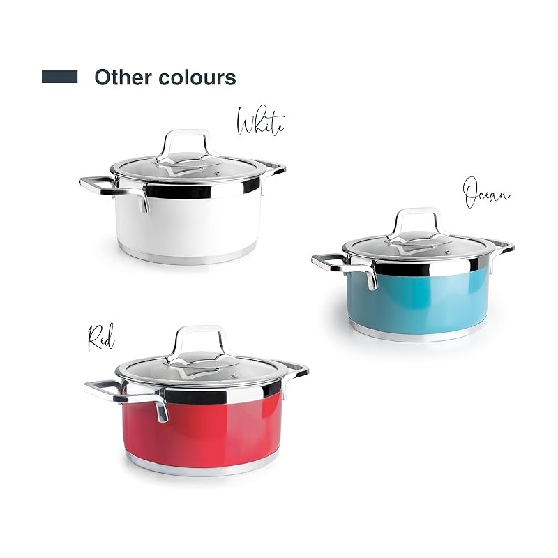 FAITOUT AVEC COUVERCLE BUFFET BLANC 24CM