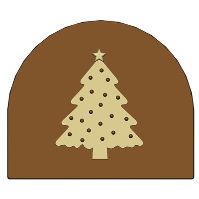 PLAQUE EMBOUT DE BUCHE SAPIN