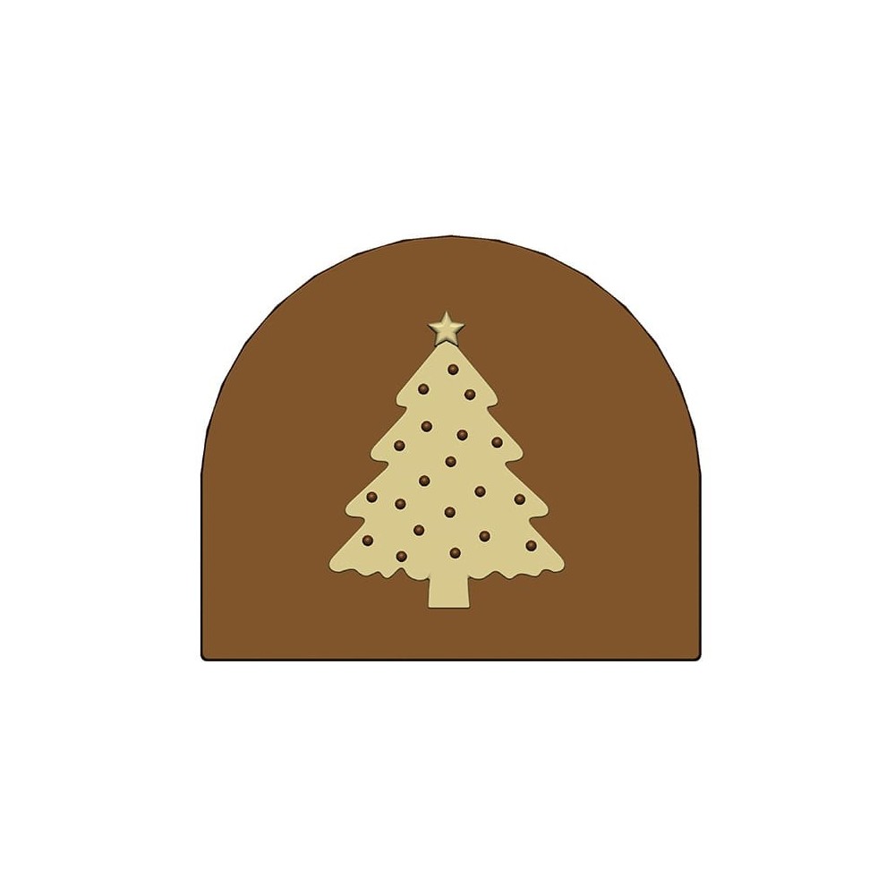 PLAQUE EMBOUT DE BUCHE SAPIN