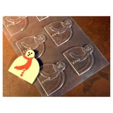 PLAQUE EMBOUT DE BUCHE BONHOMME DE NEIGE