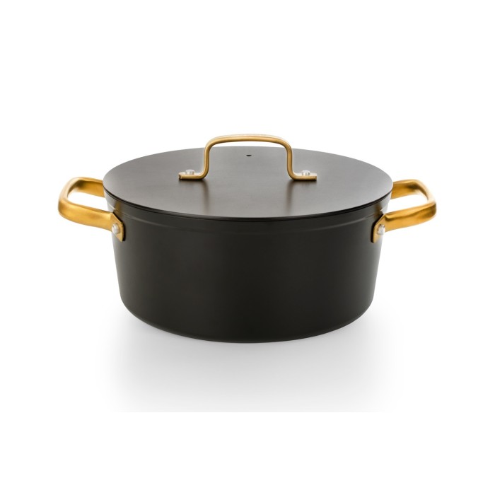 FAITOUT ANTIADHESIF 24 CM SAMOA ICONIC NOIR/OR