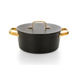 FAITOUT ANTIADHESIF 24 CM SAMOA ICONIC NOIR/OR