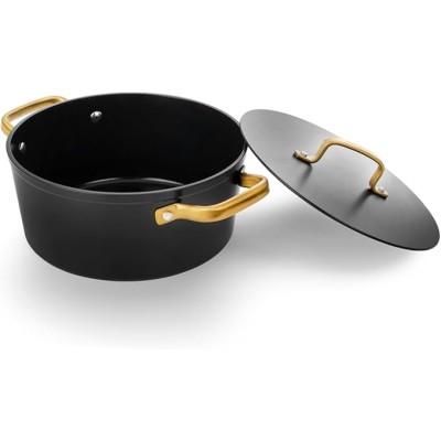 FAITOUT ANTIADHESIF 24 CM SAMOA ICONIC NOIR/OR