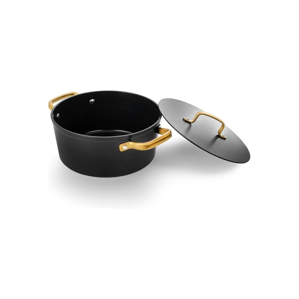 FAITOUT ANTIADHESIF 24 CM SAMOA ICONIC NOIR/OR