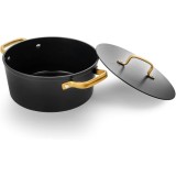 FAITOUT ANTIADHESIF 24 CM SAMOA ICONIC NOIR/OR