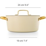 FAITOUT ANTIADHESIF 24 CM SAMOA ICONIC BEIGE/OR