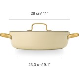 SAUTOIR ANTIADHESIF 28 CM SAMOA ICONIC BEIGE/ OR
