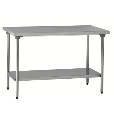 TABLE INOX CHR CENTRALE AVEC ETAGERE