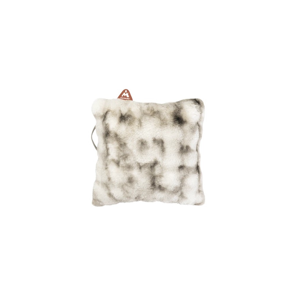 COUSSIN CHAUFFANT FOURRURE LYNX AVEC INSERT INCLUS