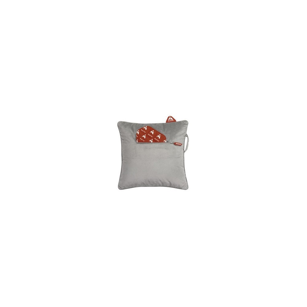 COUSSIN CHAUFFANT AVEC INSERT INCLUS - VELOURS GRIS