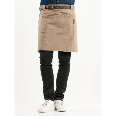 TABLIER VALET FORENE MUD DENIM-BIB APRON W70-L90 CM