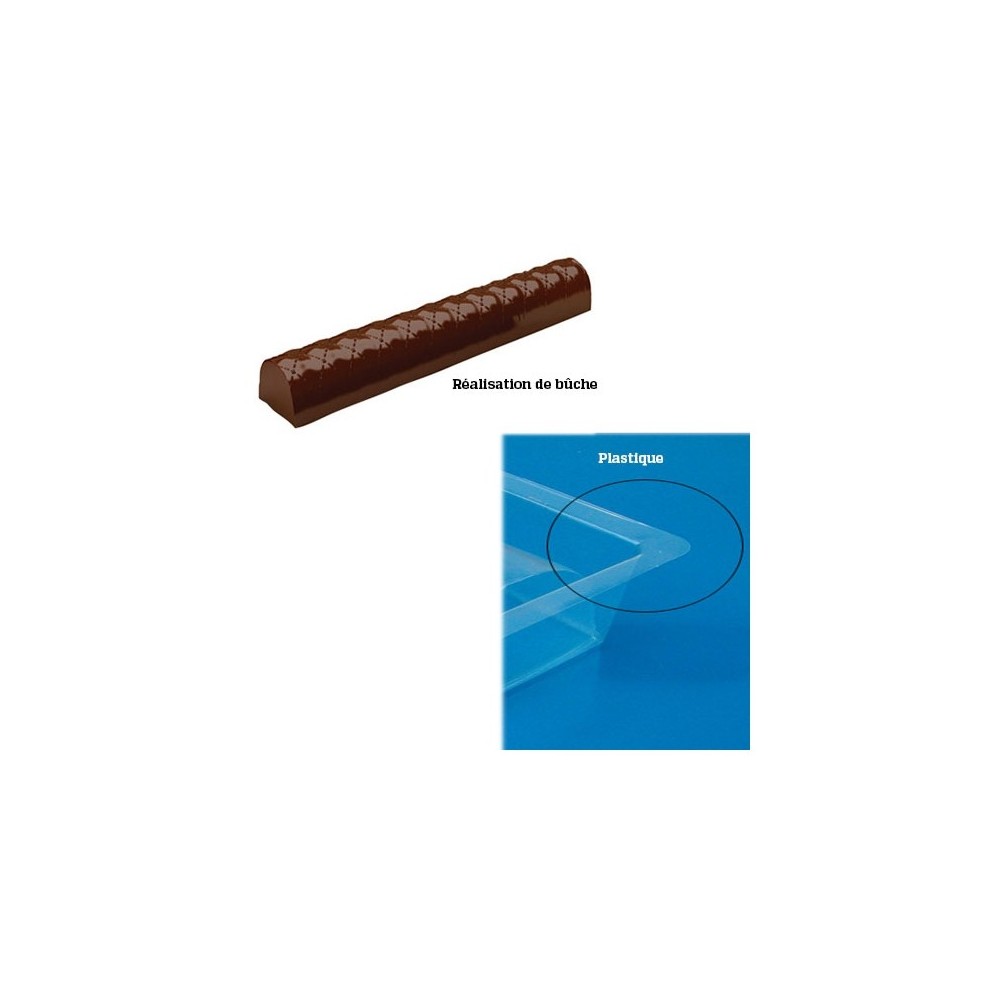LOT DE 12 GOUTTIERES A BUCHE PLASTIQUE MATELASSEE