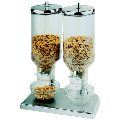 DISTRIBUTEUR CEREALES DOUBLE 2 X 4.5 LITRES