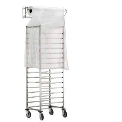 DEROULEUR MURAL INOX POUR HOUSSES JETABLES L.1010