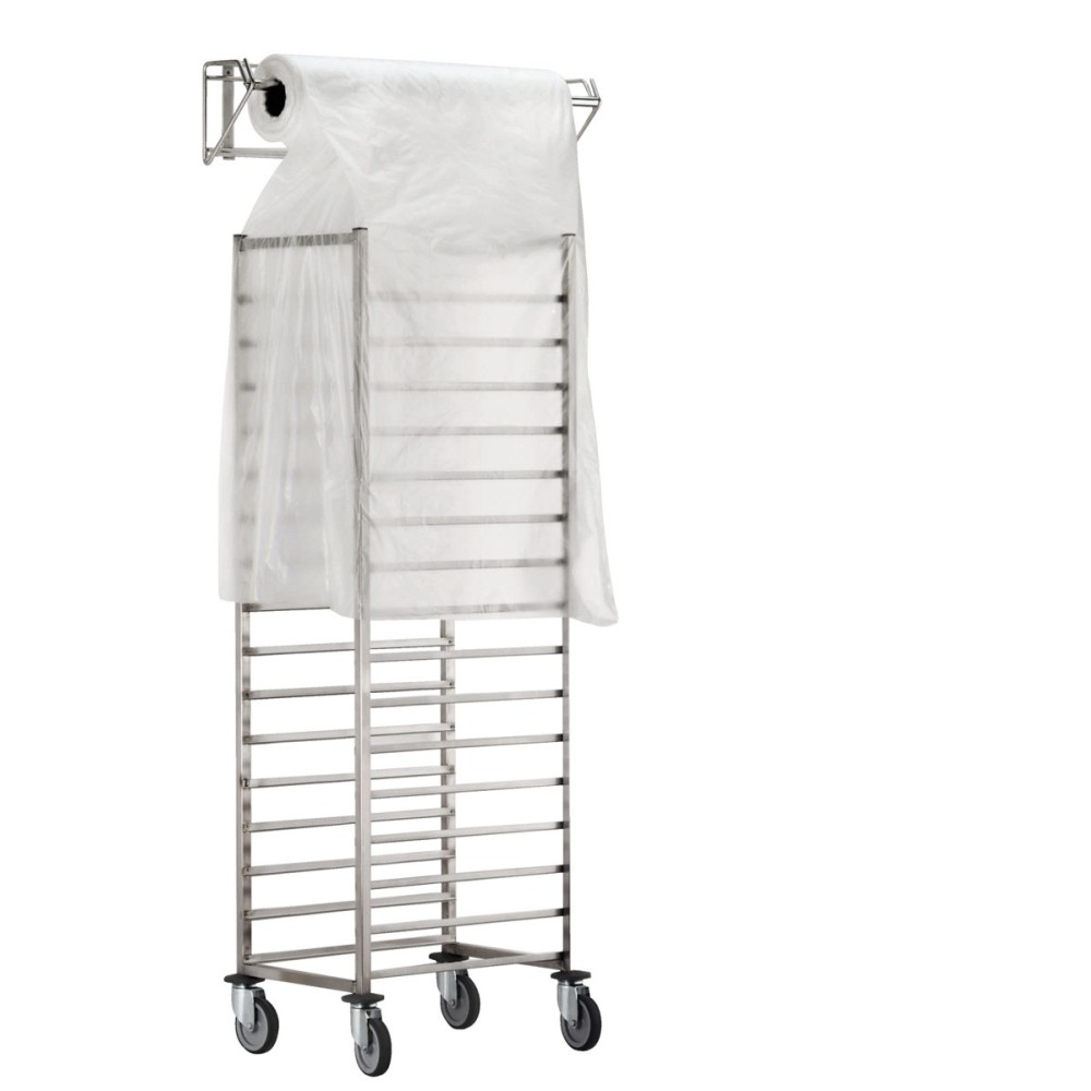 DEROULEUR MURAL INOX POUR HOUSSES JETABLES L.1010