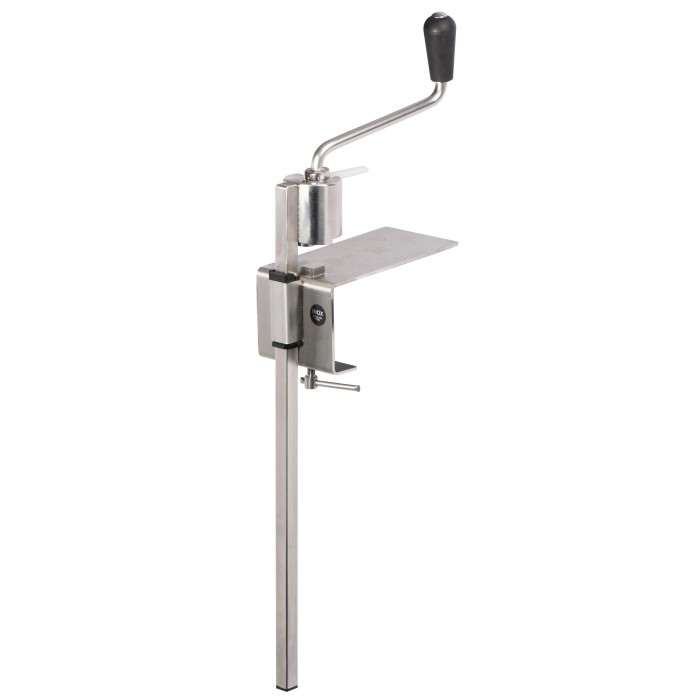 OUVRE-BOITE SECURITE SANS BORD TRANCHANT, SOCLE SERRE-JOINT