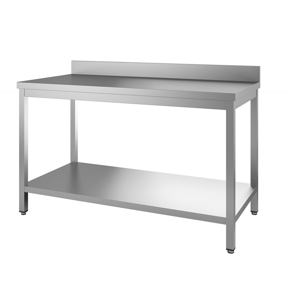 TABLE ADOSSEE 1600X700X850/900 AVEC ETAGERE