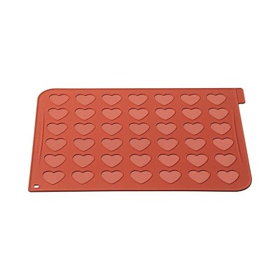 PLAQUE SILICONE 40 X 30 CM 42 COEURS