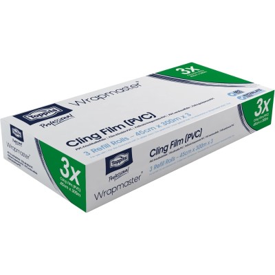 3 ROULEAUX DE FILM  ETIRABLE 45CMX300M