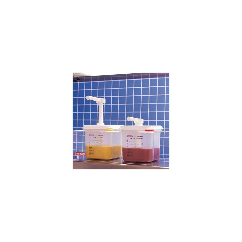 SET DE 2 DISTRIBUTEURS SAUCES GN1/6 TRANSPARENT