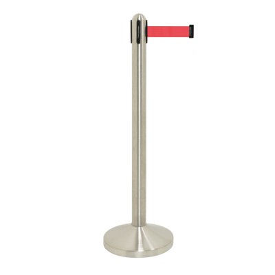 SET POTEAU+BANDE RETRACTABLE ROUGE