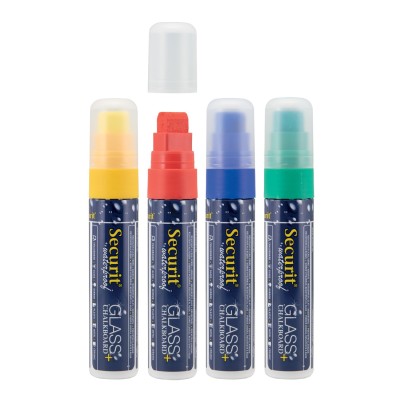 FEUTRE-CRAIE WATERPROOF LOT DE 4 POINTE LARGE 7-15MM