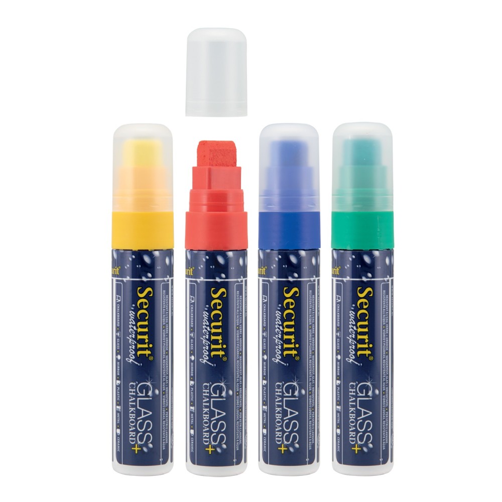 FEUTRE-CRAIE WATERPROOF LOT DE 4 POINTE LARGE 7-15MM