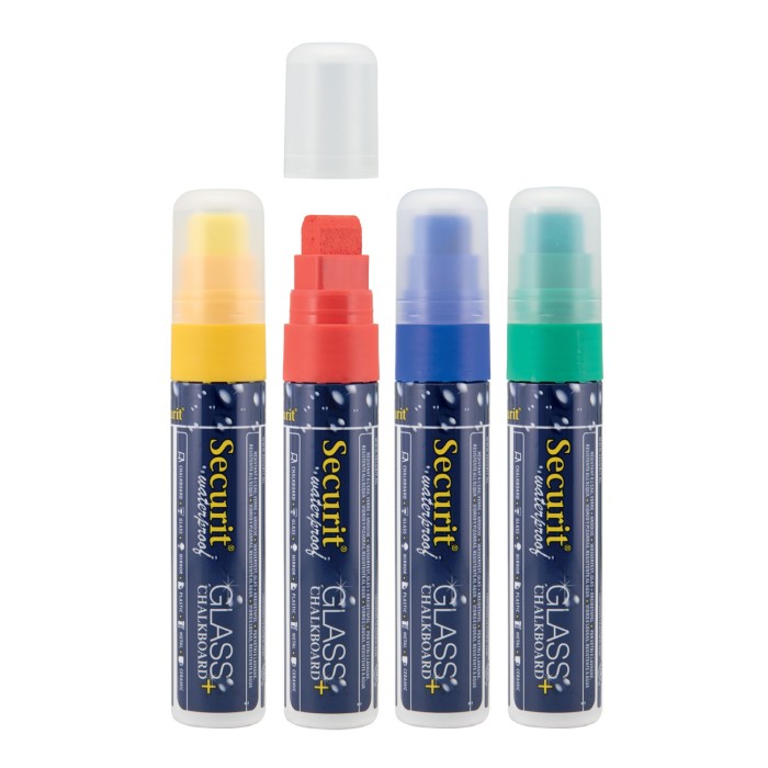 FEUTRE-CRAIE WATERPROOF LOT DE 4 POINTE LARGE 7-15MM