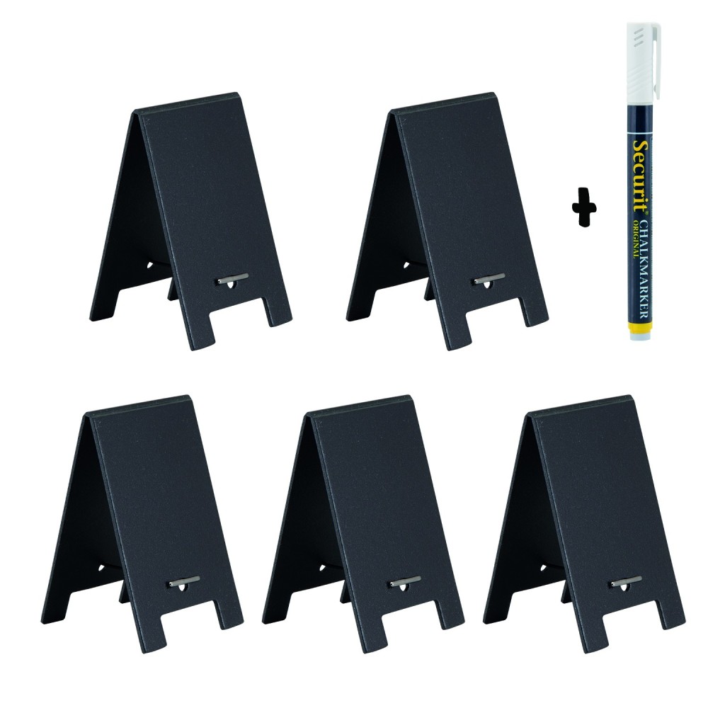 SET DE 5 MINI CHEVALETS DE TABLE