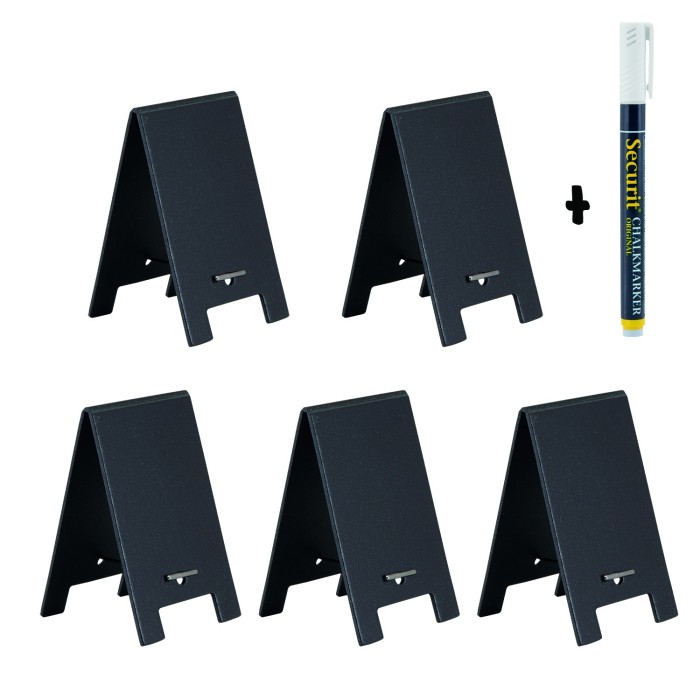 SET DE 5 MINI CHEVALETS DE TABLE