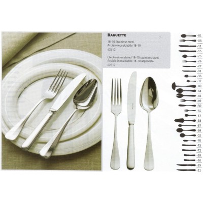 Lot de 12 couteaux de table BAGUETTE