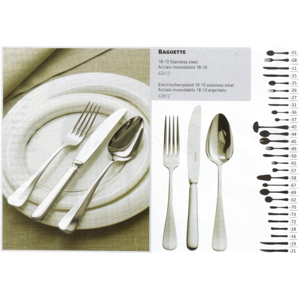 Lot de 12 couteaux de table BAGUETTE