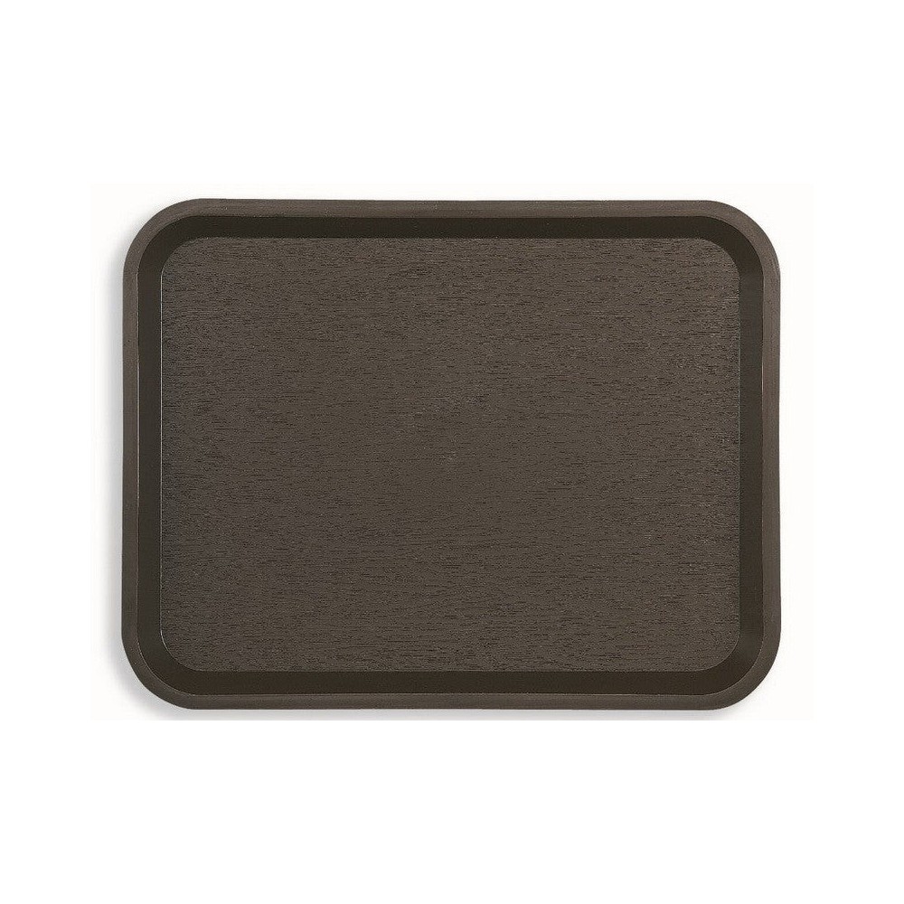 PLATEAU FAST FOOD MARRON 35 X 27,2 CM