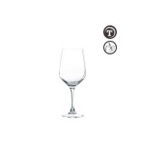 6 VERRES A PIEDS PLATINE 25CL