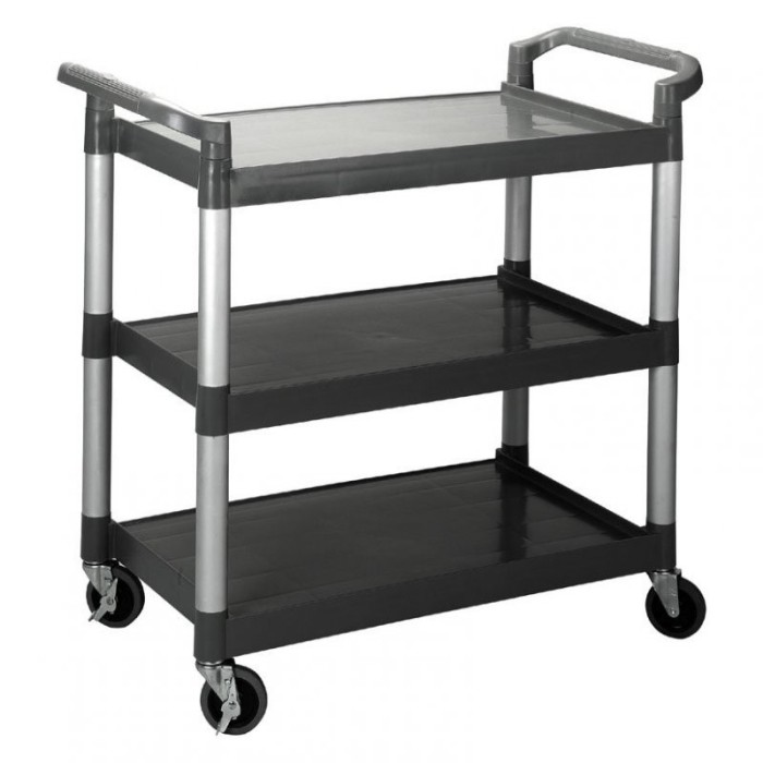 CHARIOT DE SERVICE AVEC 3 PLATEAUX
