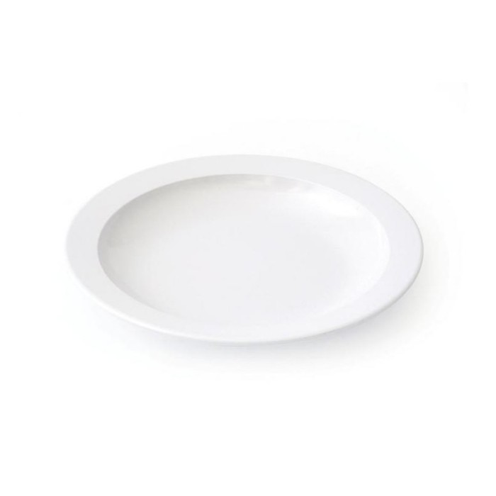ASSIETTE CREUSE 20,5 CM MELAMINE BL ANCHE