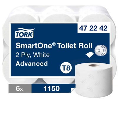 PAPIER TOILETTE TORK T8 SMART ONE 1150FTS