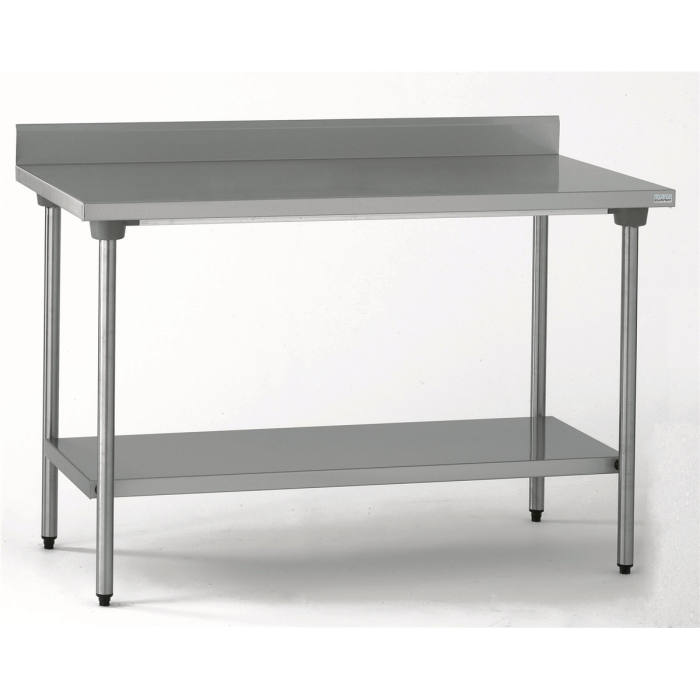 Table adossée avec étagère