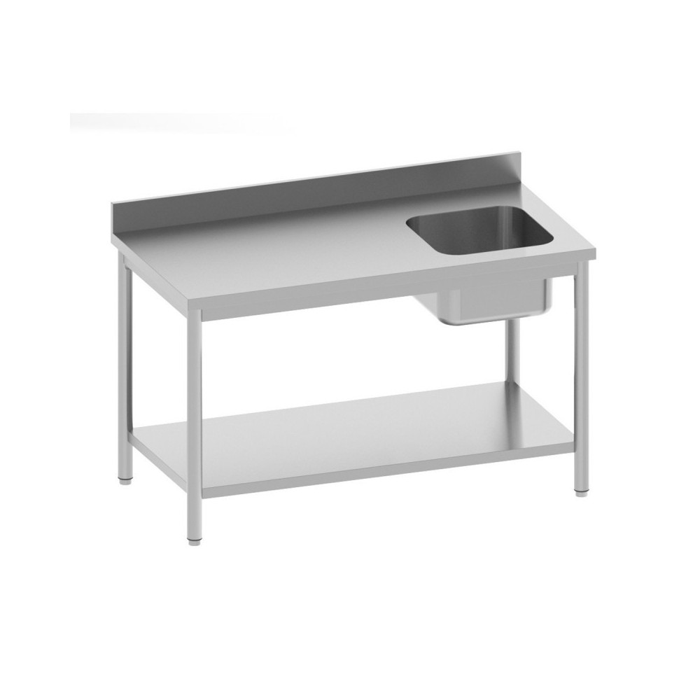 TABLE CHEF ADOSSEE 1600X700X850/900