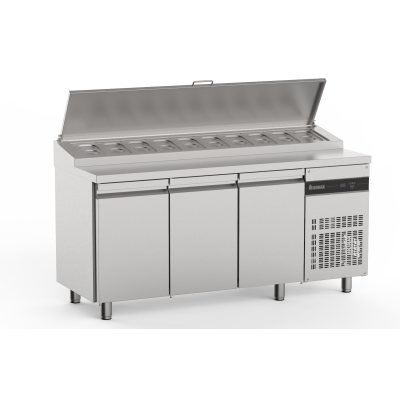 TABLE REFRIGEREE AVEC SALADETTE 3 PORTES-421L