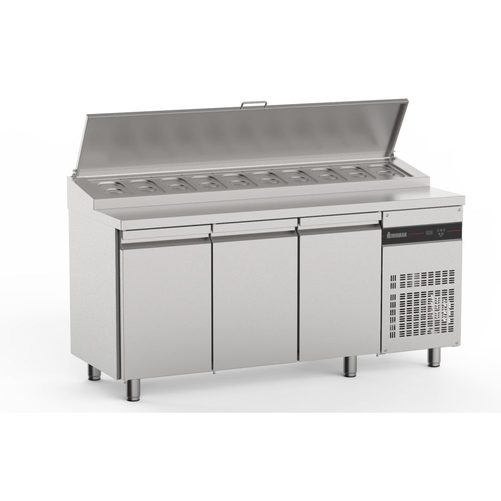 TABLE REFRIGEREE AVEC SALADETTE 3 PORTES-421L