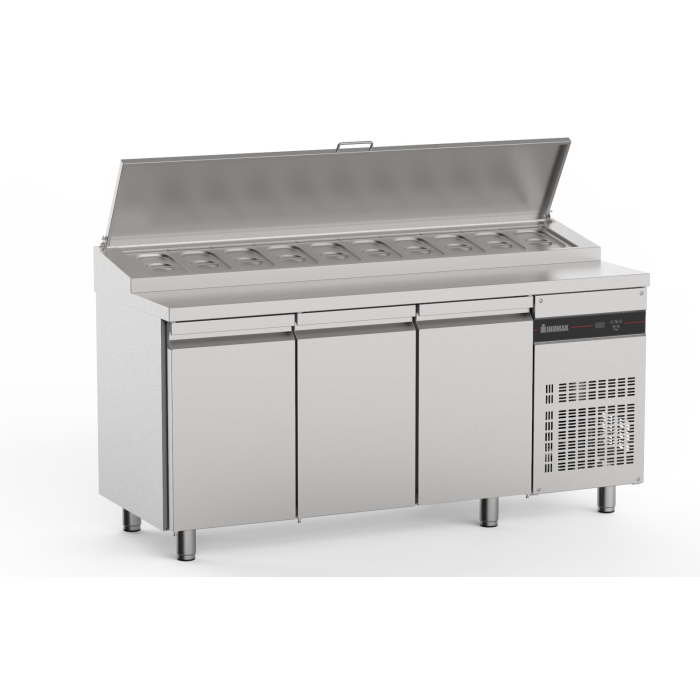 TABLE REFRIGEREE AVEC SALADETTE 3 PORTES-421L